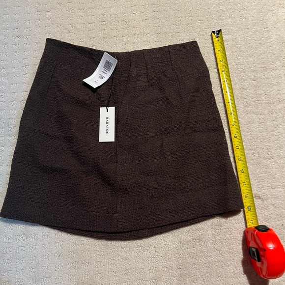 brand new with tags kinsley mocha brown mini skirt - Picture 1 of 7